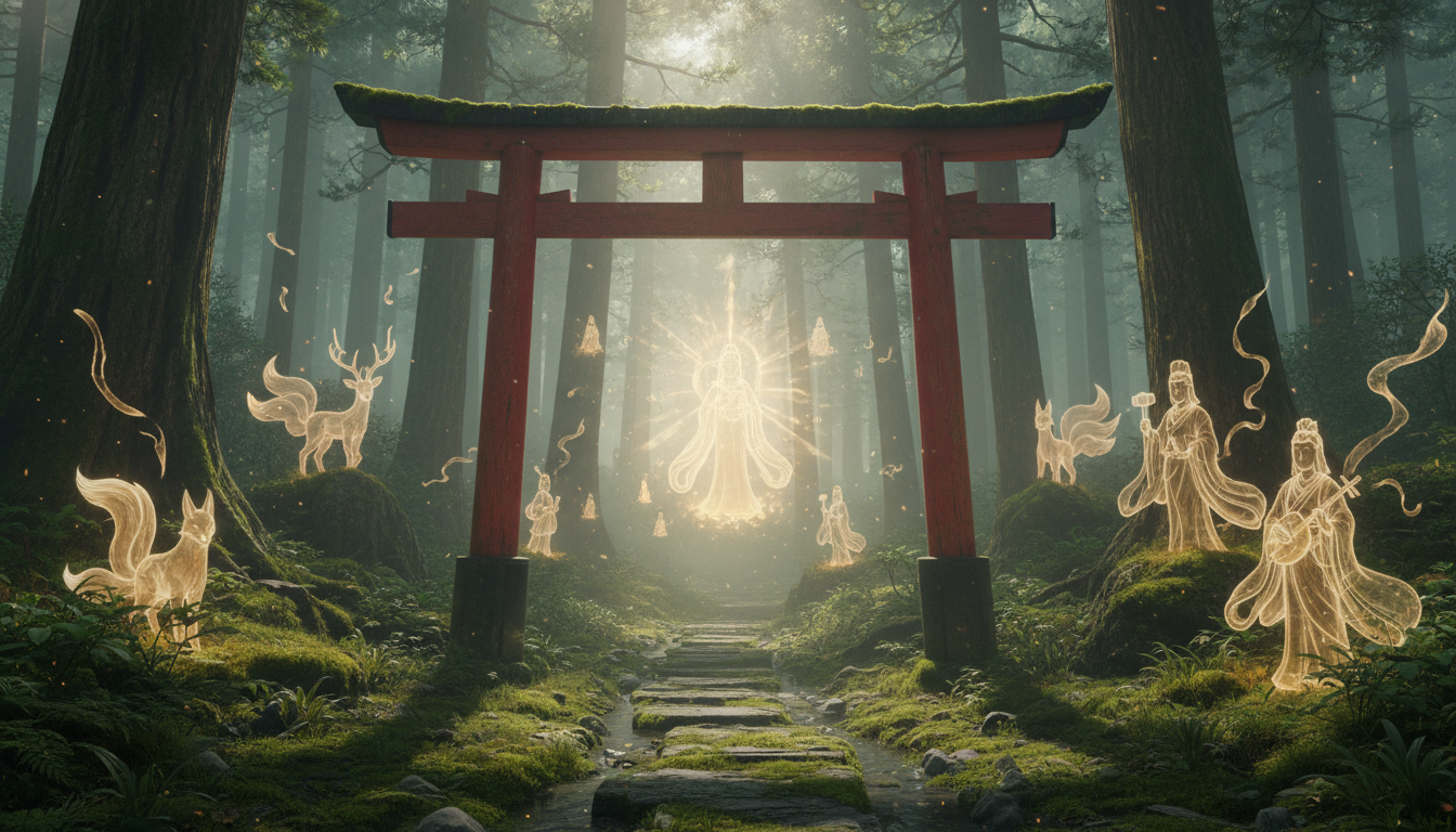 日本を代表する主要な八百万の神々の例