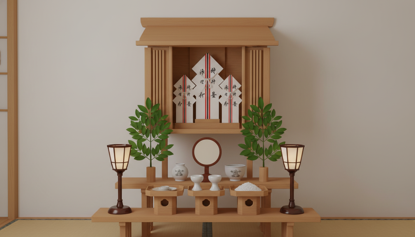 神札の配置と神具の具体的な並べ方