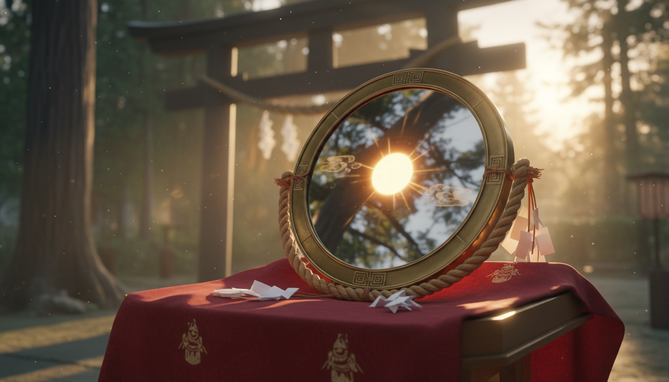 八咫鏡は天照大御神の御魂そのものを象徴する神鏡である
