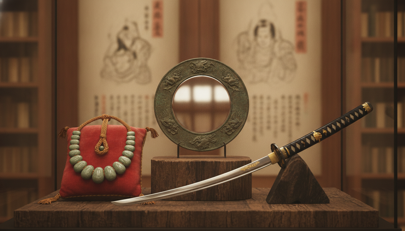 日本神話と歴史に基づく神器の正統性